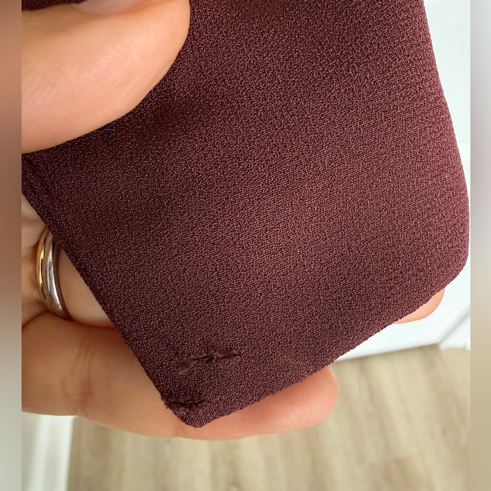 Aritzia Babaton Power Hip Open Front Blazer Burgundy Size 8 - Picture 9 of 11
